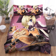 Halloween, Witch, Joyful Witch With Candy Bed Sheets Spread Duvet Cover Bedding Sets