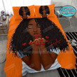 Sending Love Positive Black Girl Custom Name Duvet Cover Bedding Set