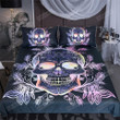 Gothic Skull Leaves Paisley Cotton Bed Sheets Spread Comforter Duvet Cover Bedding Sets