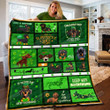 Dachshund Dog I Love My Dachsund Green Quilt Blanket Great Customized Blanket Gifts For Birthday Christmas Thanksgiving