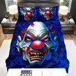 Halloween Blue Clown Face Bed Sheets Spread Duvet Cover Bedding Sets
