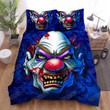 Halloween Blue Clown Face Bed Sheets Spread Duvet Cover Bedding Sets