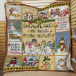 Snowman Snowflakes Are Kisses From Heaven Quilt Blanket Great Customized Blanket Gifts For Birthday Christmas Thanksgiving