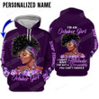 Personalized Black Girl I Am An October girl Custom 3D All Over Print Hoodie, Zip-up Hoodie