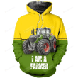I Am A Farmer 3D All Over Printed Hoodie, Zip- Up Hoodie
