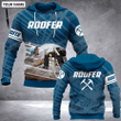 Personalized Custom Name Blue Roofer 3D All Over Print Hoodie, Zip-up Hoodie
