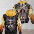 Jesus Lion My God Is An Awesome God 3D All Print Hoodie, Zip- Up Hoodie