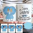 Personalized Custom Sisters Mug to Best Sister and Friends there were never such devoted sisters coffee mug for Christmas Birthday