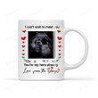 Meaningful Birthday Christmas Thanksgiving Gift White Ceramic Mug I Can't Wait To Meet You For Daddy Mommy From The Bump