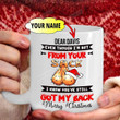 Merry Christmas Dad Mug, Funny Daddy Ball Mug, Even Though I'll Not From Your Sack I Know You've Still Got My Back Christmas Mug For Dad, Father's Day