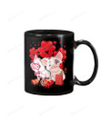 Pig Valentine Mug, Happy Valentine's Day Gifts For Couple Lover ,Birthday, Thanksgiving Anniversary Ceramic Coffee 11-15 Oz