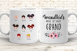 Personalized Custom Number Of Kids Grandkids Make Life More Grand Mug