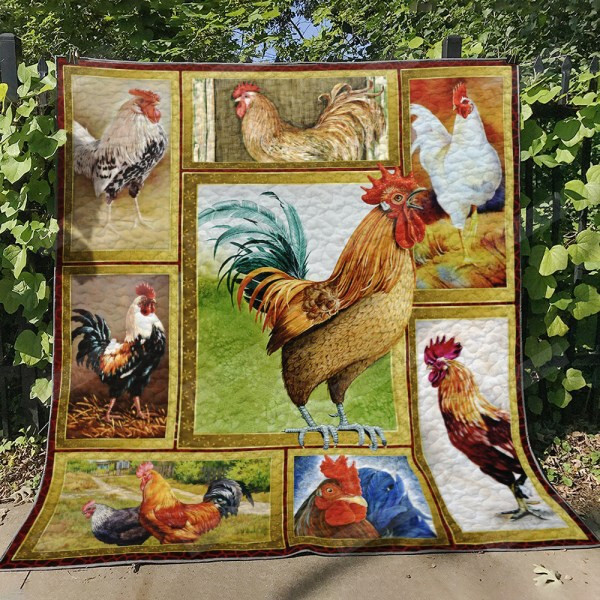 3d Chicken Photography Art Quilt Blanket Great Customized Blanket Gifts For Birthday Christmas Thanksgiving