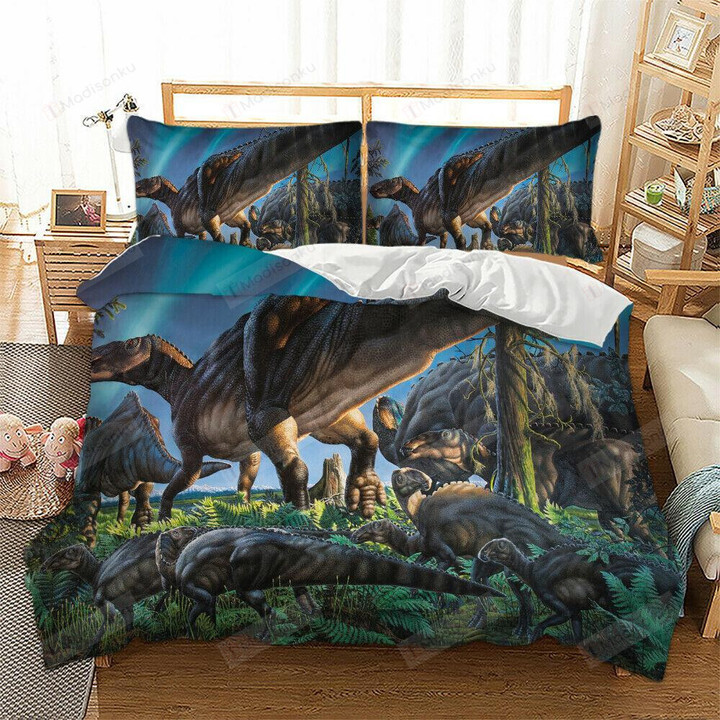 Dinosaurs Jurassic Bed Sheets Duvet Cover Bedding Set