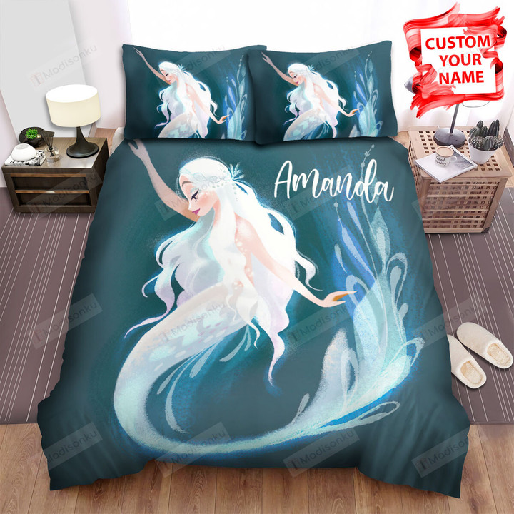 Mermaid Icy Mermaid Bed Sheets Spread Comforter Duvet Cover Bedding Sets