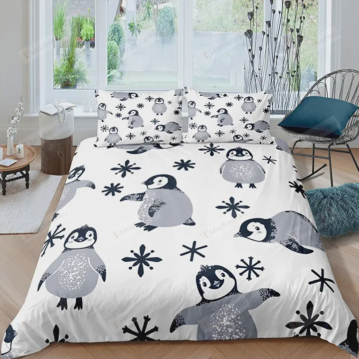 Lovely Penguin  Bed Sheets Spread Comforter Duvet Cover Bedding Sets