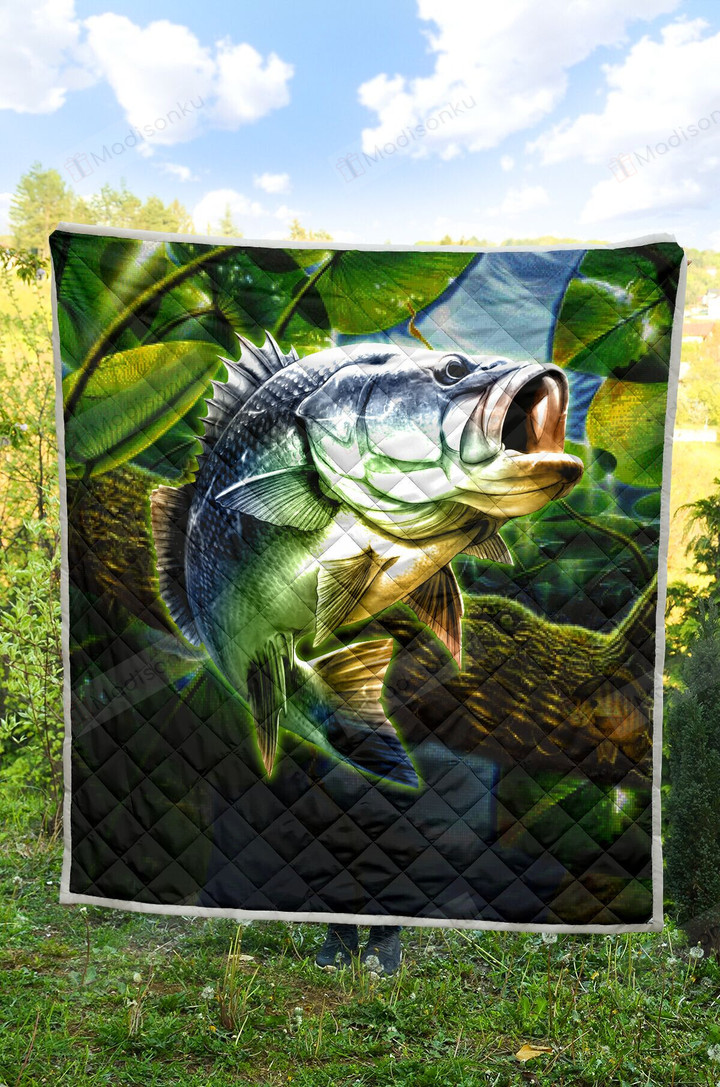 Fishing Quilt Blanket Great Gifts For Birthday Christmas Thanksgiving Anniversary