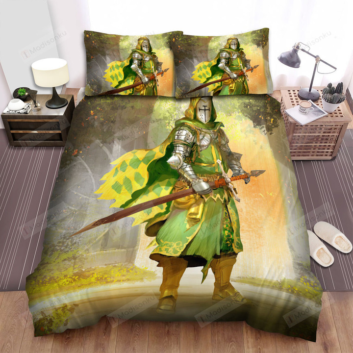 The Green Knight Artwork Bed Sheets Spread Duvet Cover Bedding Sets