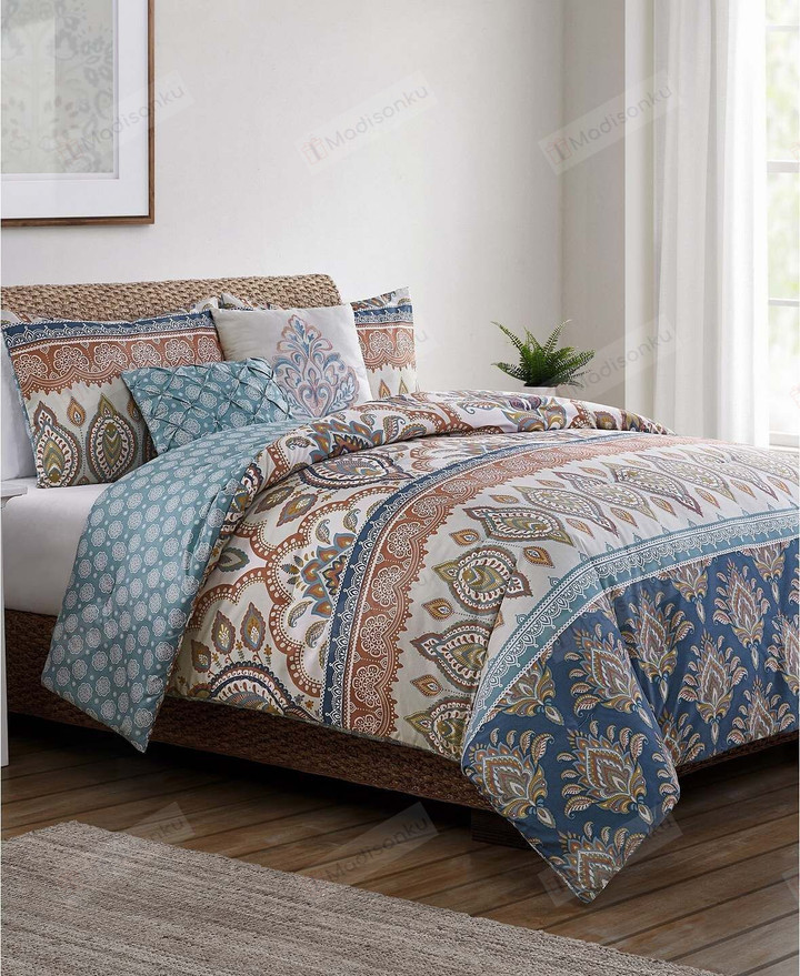 Madison Cotton Bed Sheets Spread Comforter Duvet Cover Bedding Sets