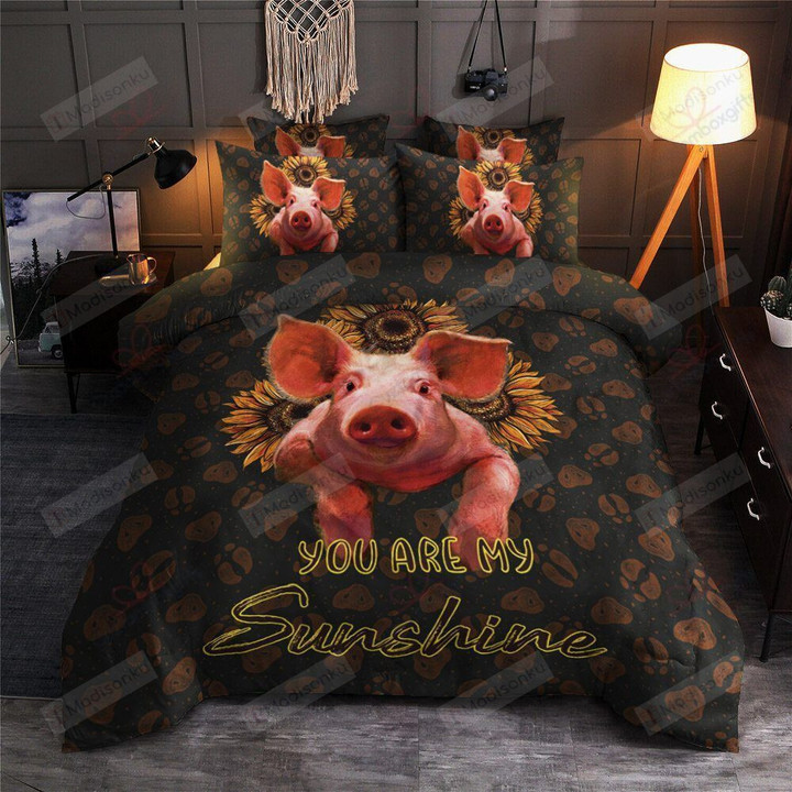You Are My Sunshine Cotton Bed Sheets Spread Comforter Duvet Cover Bedding Sets