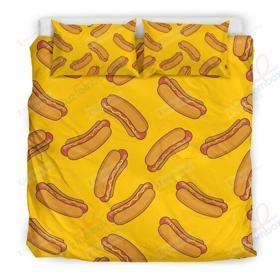 Hot Dog Bed Sheets Spread Duvet Cover Bedding Set
