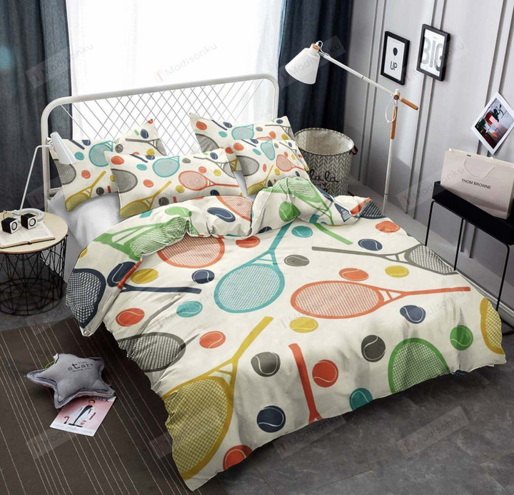 Tennis Cotton Bed Sheets Spread Comforter Duvet Cover Bedding Sets