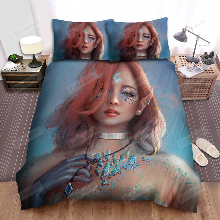 Gorgeous Fairy Portrait Artwork Bed Sheets Spread Duvet Cover Bedding Sets