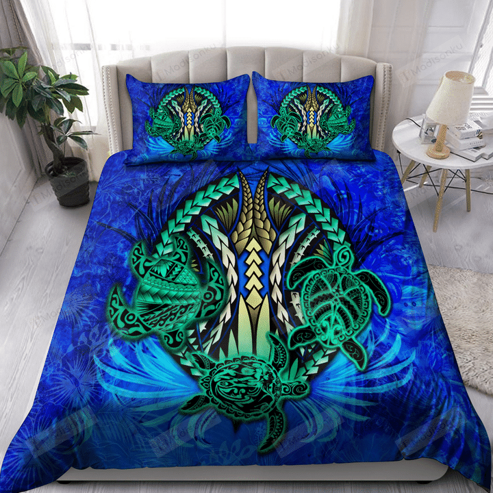 Blue Turtles Bed Sheets Spread Duvet Cover Bedding Set