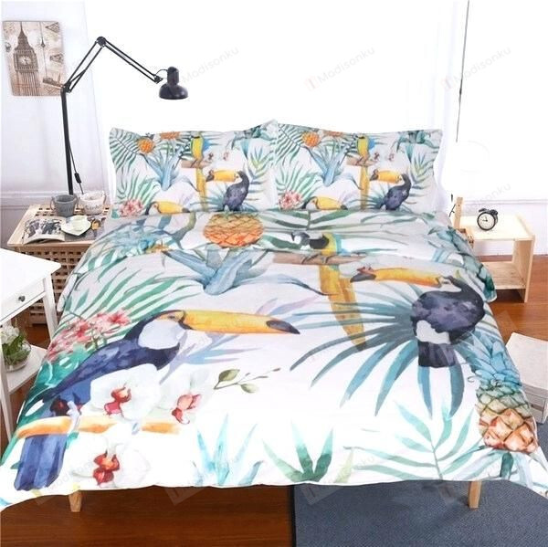 Toucan Cotton Bed Sheets Spread Comforter Duvet Cover Bedding Sets