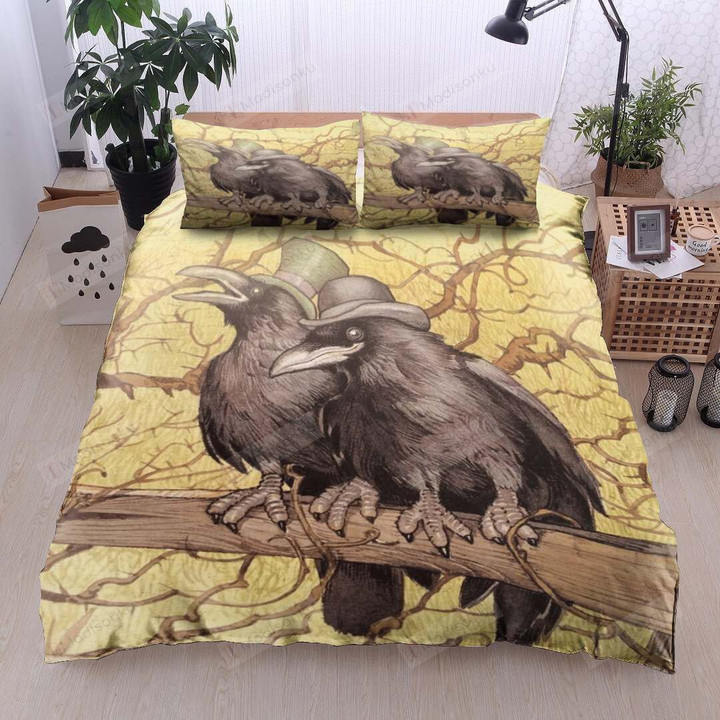 Raven Cotton Bed Sheets Spread Comforter Duvet Cover Bedding Sets