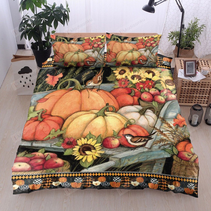 Harvest Cotton Bed Sheets Spread Comforter Duvet Cover Bedding Sets
