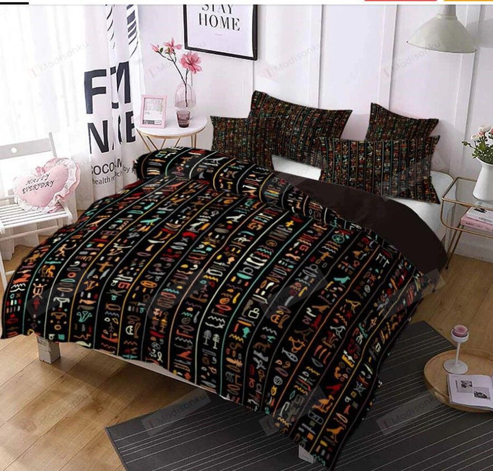 Egypt Cotton Bed Sheets Spread Comforter Duvet Cover Bedding Sets