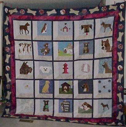 Boxer Cute Dogs Dogs And House Pattern Quilt Blanket Great Customized Blanket Gifts For Birthday Christmas Thanksgiving