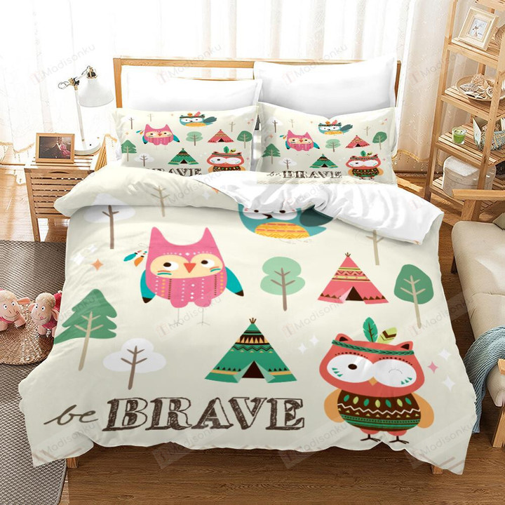 Owl Brave Bedding Set Bed Sheet Duvet Cover Bedding Sets