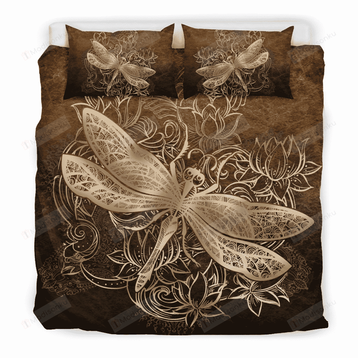 Dragonfly All I Ask Cotton Bed Sheets Spread Comforter Duvet Cover Bedding Sets