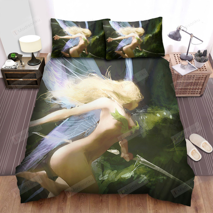 Bloom Fairy Art Painting Bed Sheets Spread Duvet Cover Bedding Sets