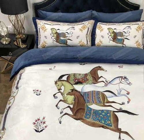 Horses Cotton Bed Sheets Spread Comforter Duvet Cover Bedding Sets
