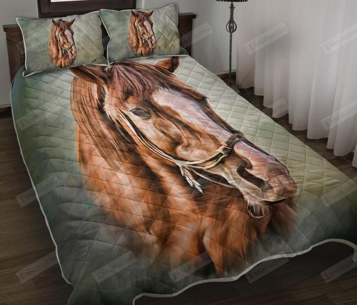 Horse Cotton Bed Sheets Spread Comforter Duvet Cover Bedding Sets
