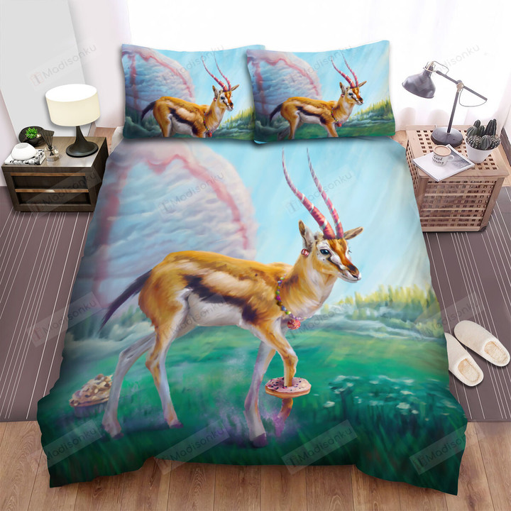 The Gazelle Donut Moving Art Bed Sheets Spread Duvet Cover Bedding Sets