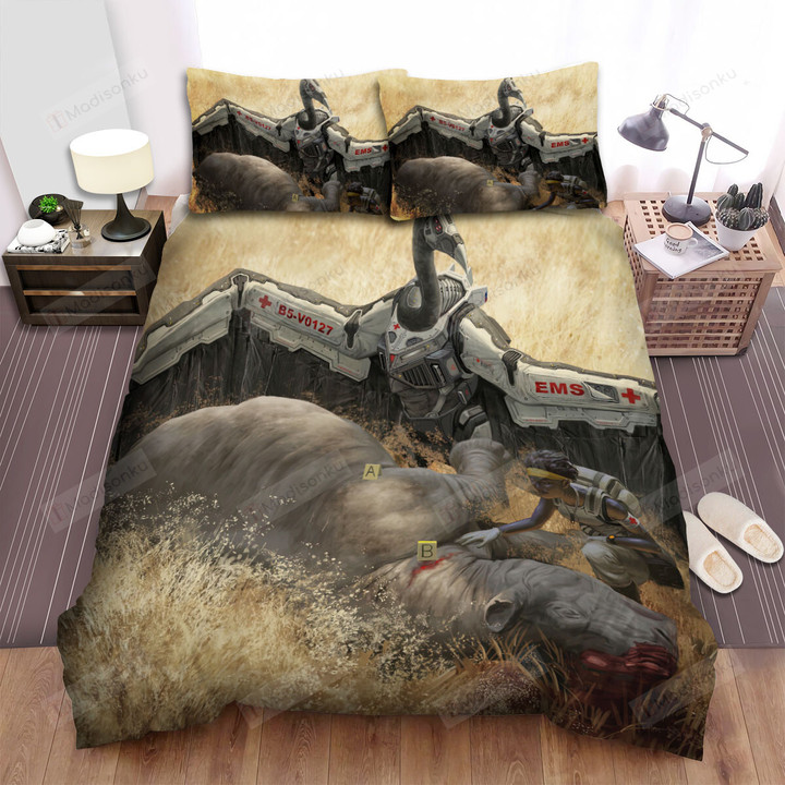 The Wild Animal - The Vulture Machine In The Savannah Bed Sheets Spread Duvet Cover Bedding Sets