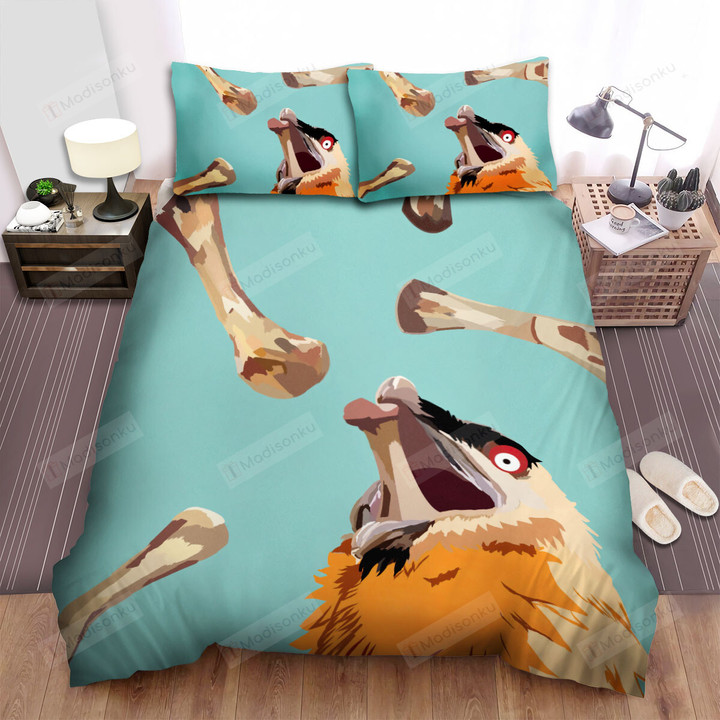 The Wild Animal - The Vulture Swallowing Bone Bed Sheets Spread Duvet Cover Bedding Sets