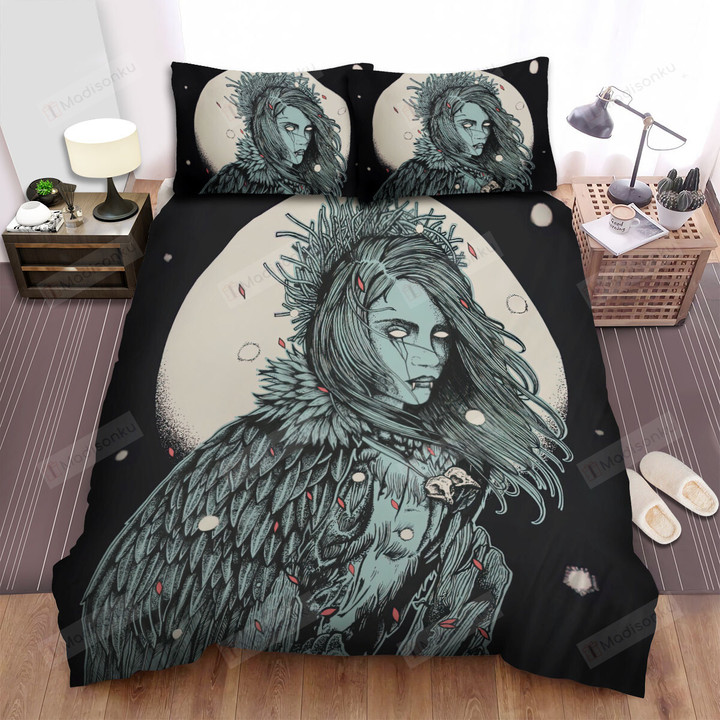The Wild Animal - The Vulture Girl On A Tree Bed Sheets Spread Duvet Cover Bedding Sets