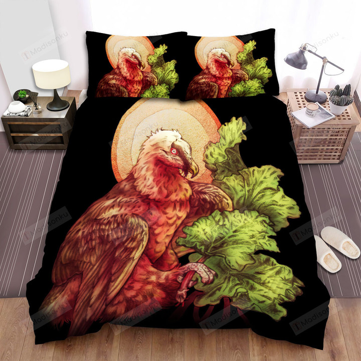 The Wild Animal - The Bearded Vulture And Plants Bed Sheets Spread Duvet Cover Bedding Sets