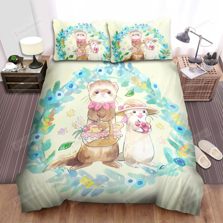 The Wild Animal - The Ferret On A Trip Bed Sheets Spread Duvet Cover Bedding Sets