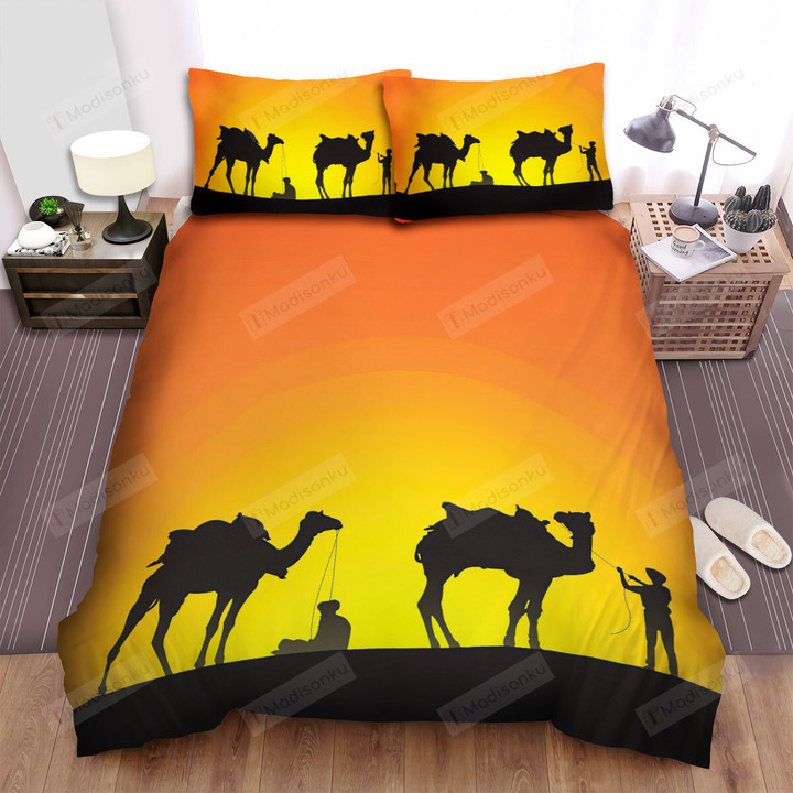 The Wildlife - Pulling The Camel Art Bed Sheets Spread Duvet Cover Bedding Sets