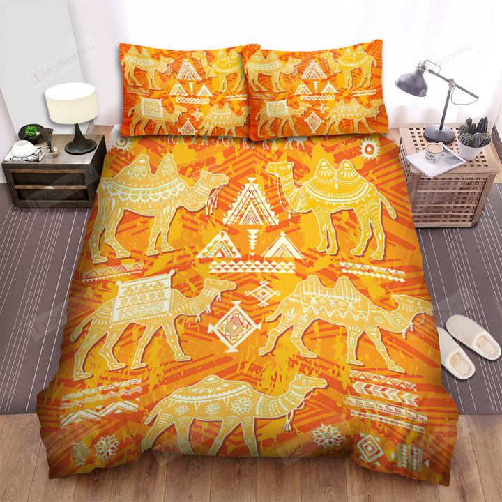 The Wildlife - The Camel And Symbols Pattern Bed Sheets Spread Duvet Cover Bedding Sets