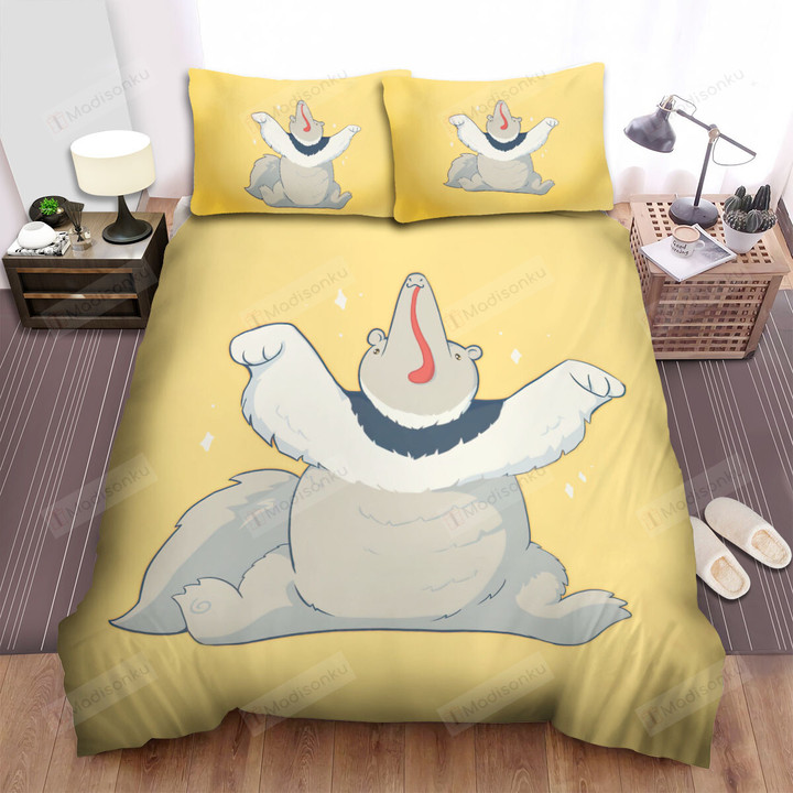 The Wild Animal - The Anteater Lolling Cartoon Bed Sheets Spread Duvet Cover Bedding Sets