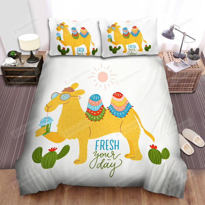 The Wildlife - Fresh Your Day From The Camel Bed Sheets Spread Duvet Cover Bedding Sets