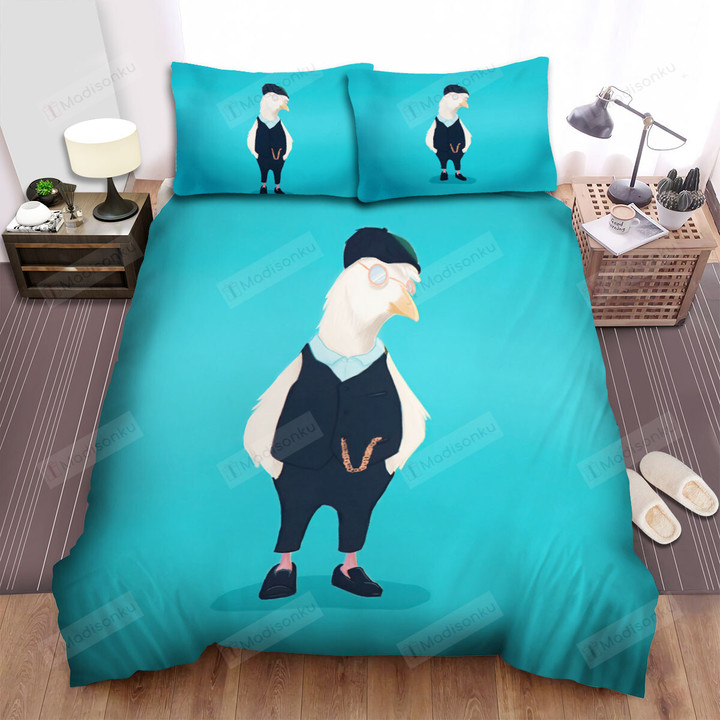 The Wild Bird - The Pigeon Mafia Art Bed Sheets Spread Duvet Cover Bedding Sets
