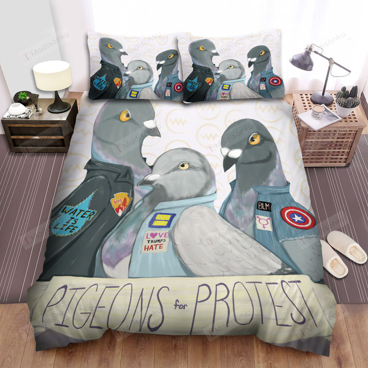 The Wild Bird - The Pigeon In The Manifestation Bed Sheets Spread Duvet Cover Bedding Sets